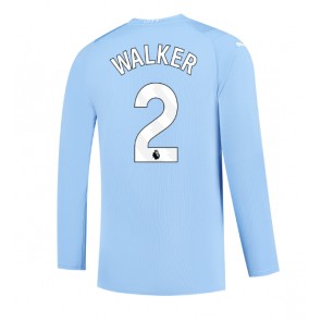 Manchester City Kyle Walker #2 Domácí Dres 2023-24 Dlouhý Rukáv